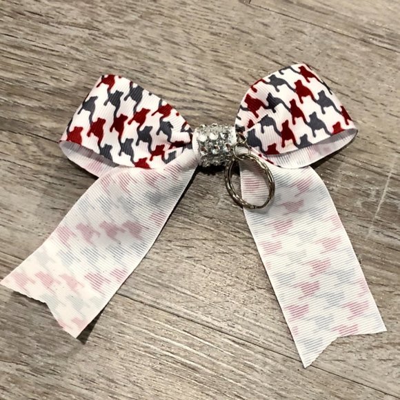 ALABAMA MINI KEYCHAIN BOWS • set of 2 - Picture 3 of 8